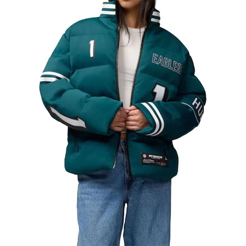 The Today Show 2025 Savannah Guthrie Philadelphia Eagles Green Puffer Jacket