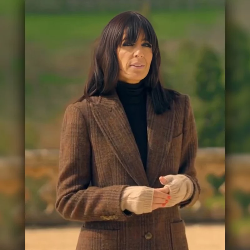 The Traitors UK Season 3 Claudia Winkleman Brown Blazer