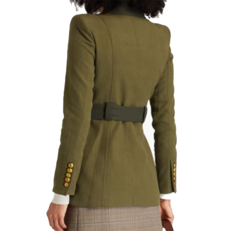 The Traitors US S3 Chrishell Stause Green Patch Pocket Cotton Jacket
