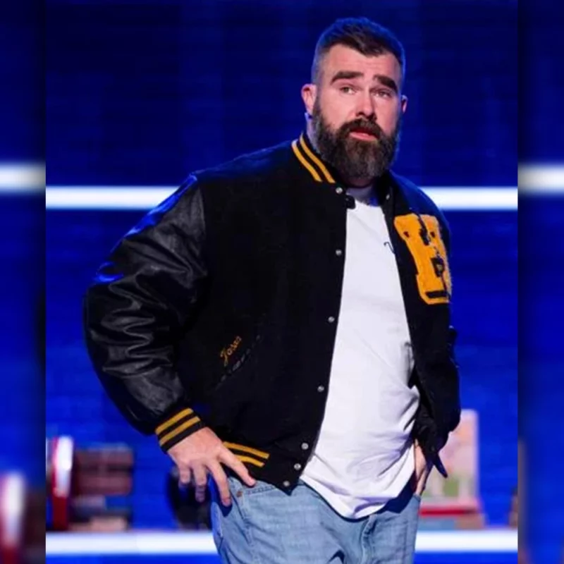 They Call It Late Night Show with Jason Kelce Varsity Jacket