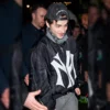 TimothÃ©e Chalamet Mowalola Runway My City Black Bomber Jacket