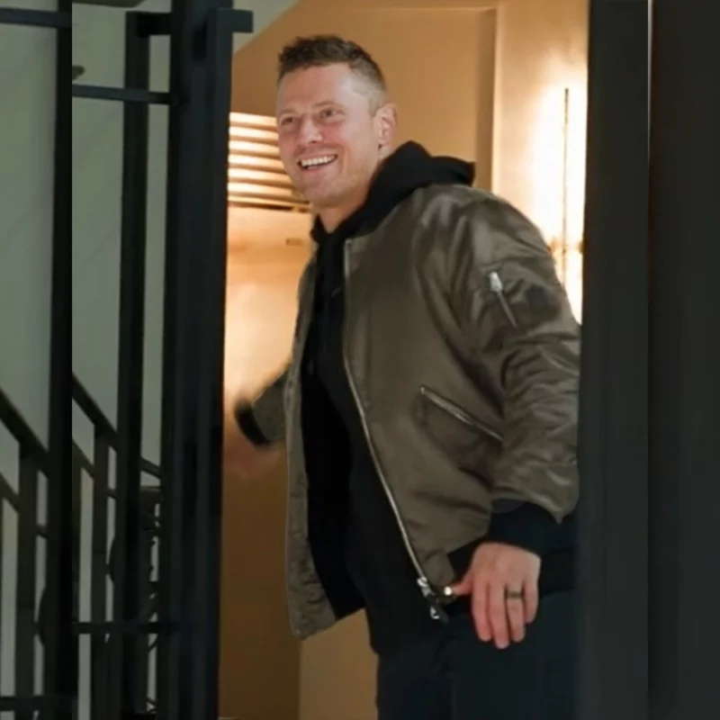 What Drives You Michael Gregory Mizanin Satin Bomber Jacket