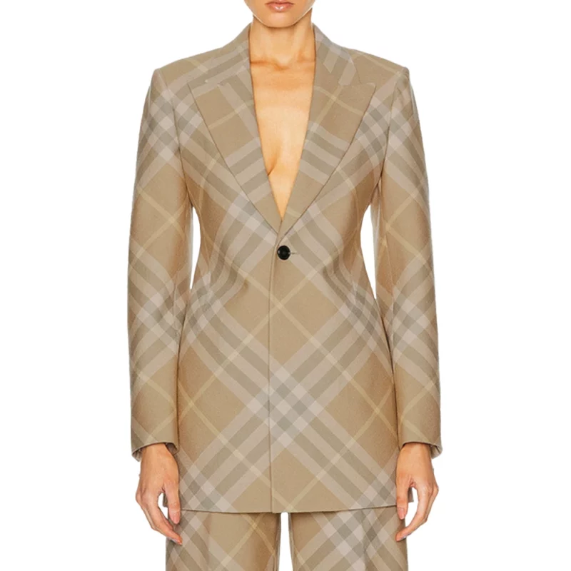 Will Trent S03 Amanda Wagner Sonja Sohn Plaid Blazer