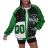 Gameday The View 2025 Sunny Hostin Eagles Varsity Jacket