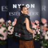 Kristin Juszczyk Super Bowl LIX Black Puffer Vest