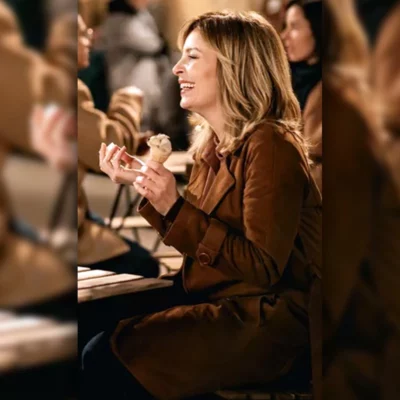 La Dolce Villa Violante Placido Brown Coat