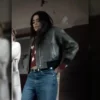 Maia Reficco La Dolce Villa 2025 Olivia Bomber Leather Jacket