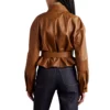 NYC 2025 Kate Hudson Brown Leather Jackets