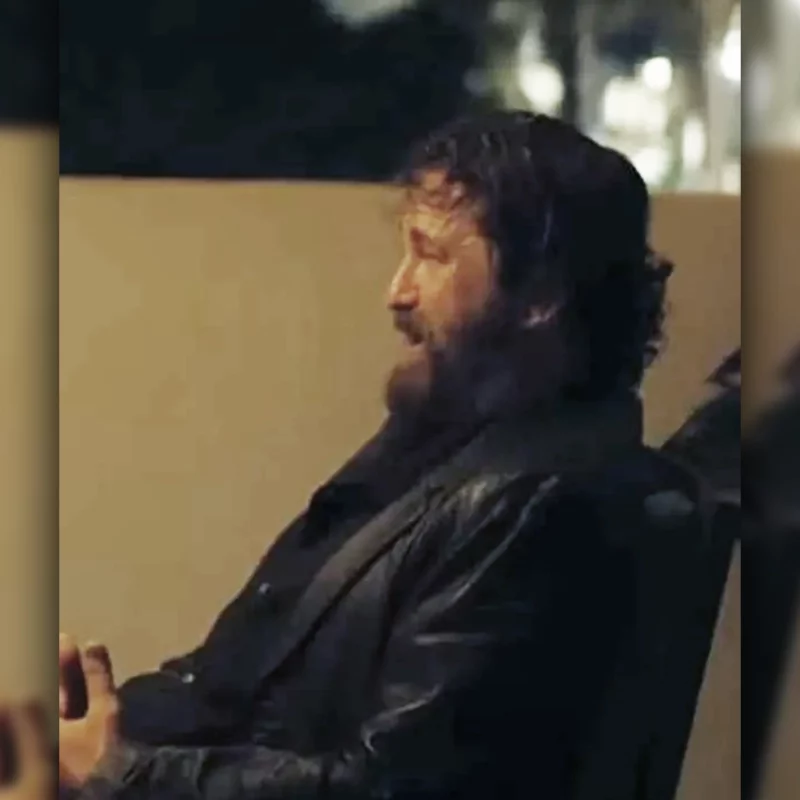 Nicholas 'Big Nick' O'Brien Den of Thieves 2 Pantera 2025 Gerard Butler Leather Blazer