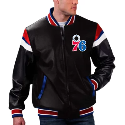 Philadelphia 76ers Leather Jacket