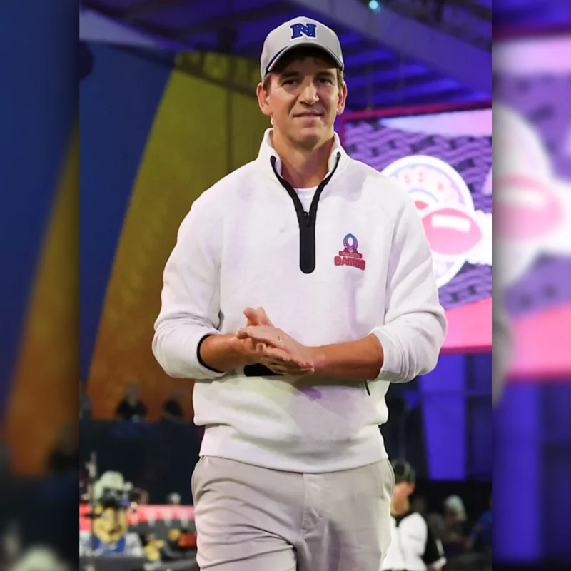 Pro Bowl Games 2025 Eli Manning Half-zipper Jacket
