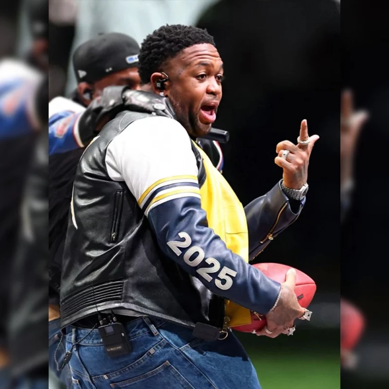 Super Bowl LIX Halftime Show Mustard Leather Jackets