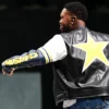 Super Bowl LIX Halftime Show Mustard Leathher Jacket