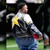 Super Bowl LIX Halftime Show Mustard Leeather Jacket