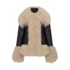 Taylor Swift Charlotte Simone Billie Fur Collar Leather Jacket