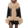 Taylor Swift Charlotte Simone Billie Fur Collar Leather Jackett