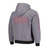 The Wild Collective Kansas City Chiefs Corduroy Grey Hooded Jacket