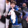 Timothee Chalamet New York Knicks Leather Jaacket