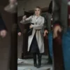 Violante Placido La Dolce Villa 2025 Francesca Beige Trench Coat
