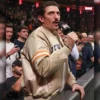 Andrew Schulz Kith New York Knicks Wings Satin Jacket