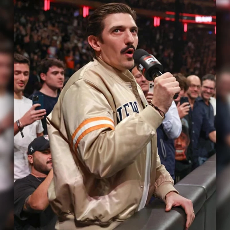 Andrew Schulz Kith New York Knicks Wings Satin Jacket