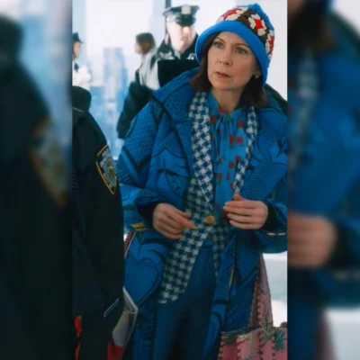 Elsbeth Carrie Preston Blue Long Coat