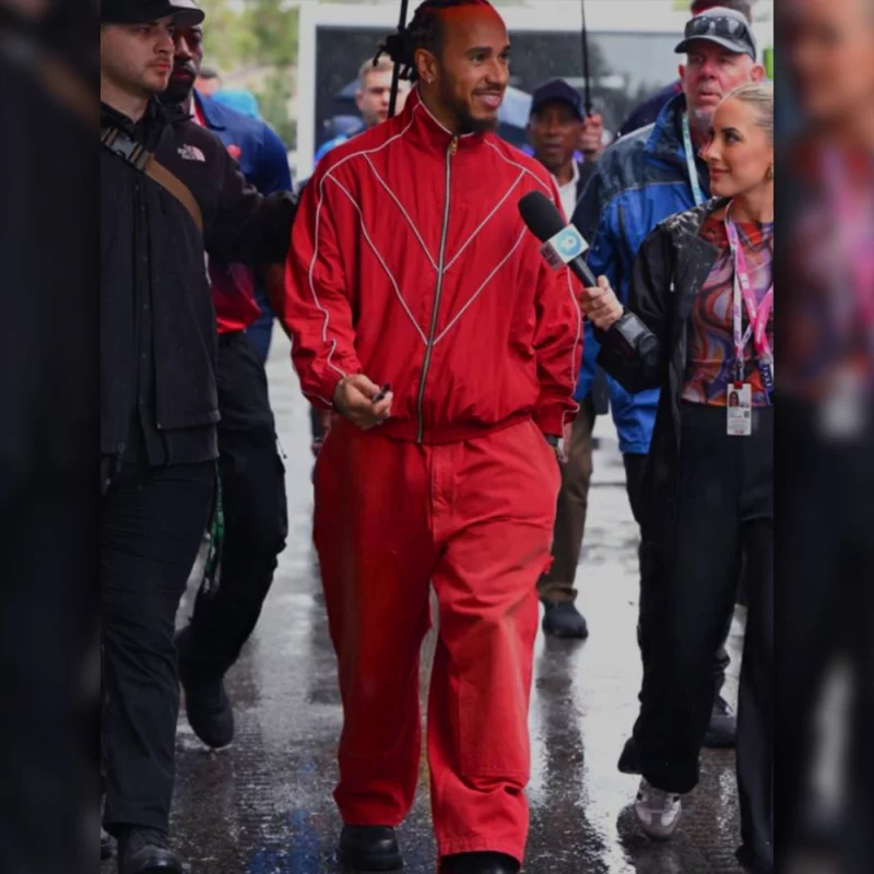F1 Grand Prix Of Australia LewisHamilton Red Tracksuit