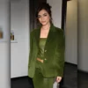 Good Morning America Paulina ChaÌvez 2025 Green Belted Blazer