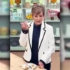 Great Celebrity Bake Off S08 White Blazer