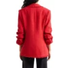 Grosse Pointe Garden Society Birdie Red Tweed Blazer