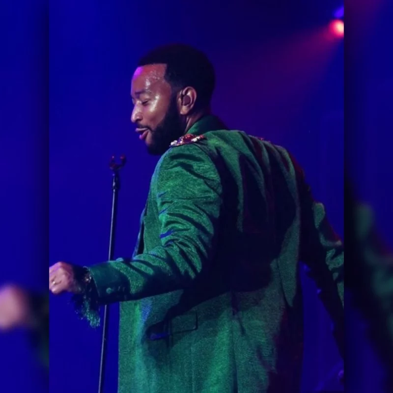 John Legend Global Citizen Move Afrika 2025 Green Coat