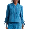Joy Behar Sherri Shephered 2025 Blue Sleeve Jacket