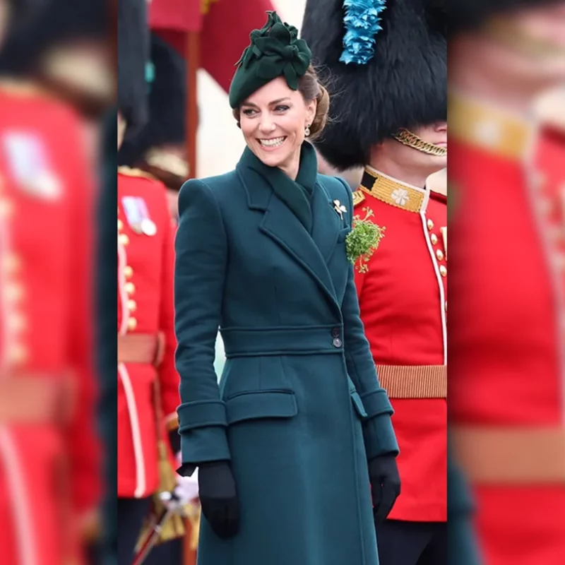 Kate middleton St Patrick's Day 2025 Loong Coat