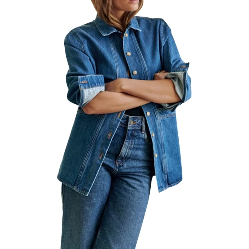 Leighton Meester Good Cop Bad Cop 2025 Denim Jacket