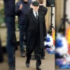 MobLand 2025 Conrad Harrigan Pierce Brosnan Black Coat