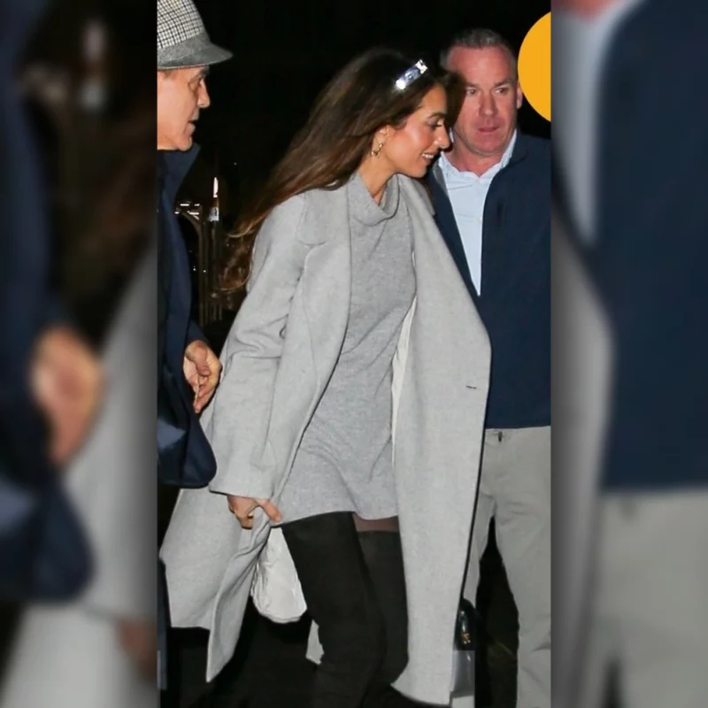 NYC Amal Clooney Wool Long Coat