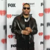 Nelly iheartradio Awards 2025 Blaack Leather Jacket