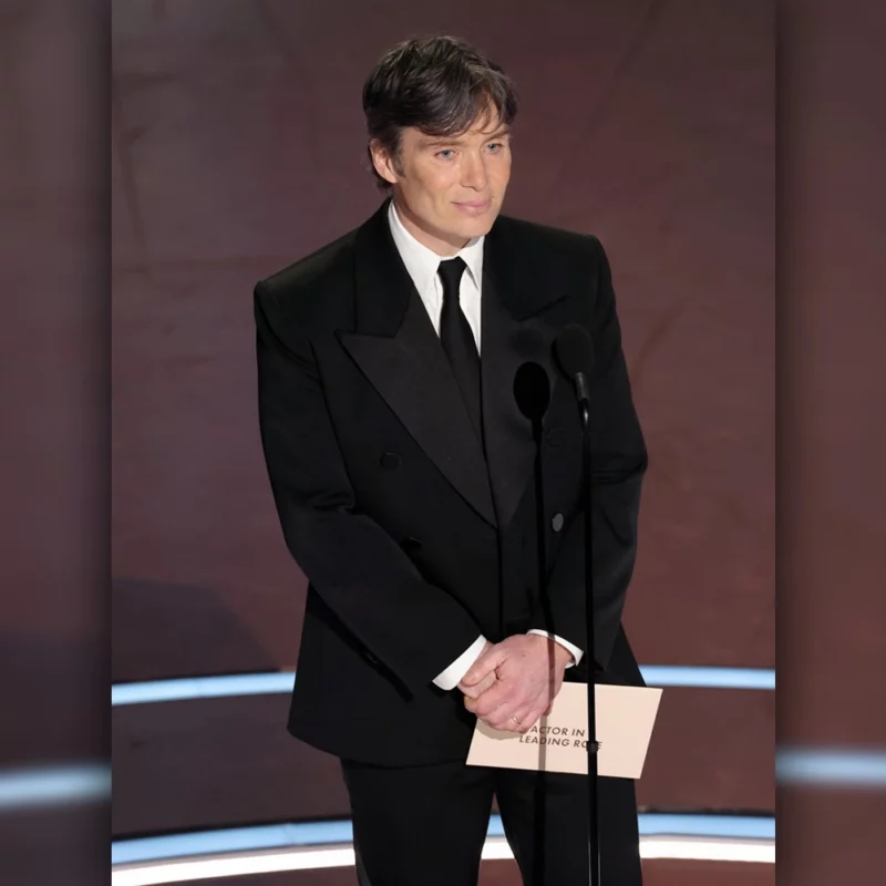 Oscar 2025 Cillian Murphy Black Suitt