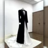 Oscar Lisa Singer Black Long coat