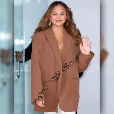 The Drew Barrymore Show Chrissy Teigen Blazer