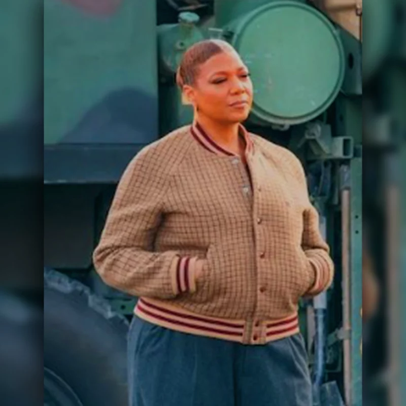The Equalizer S05 QueenLatifah Checked Jacket