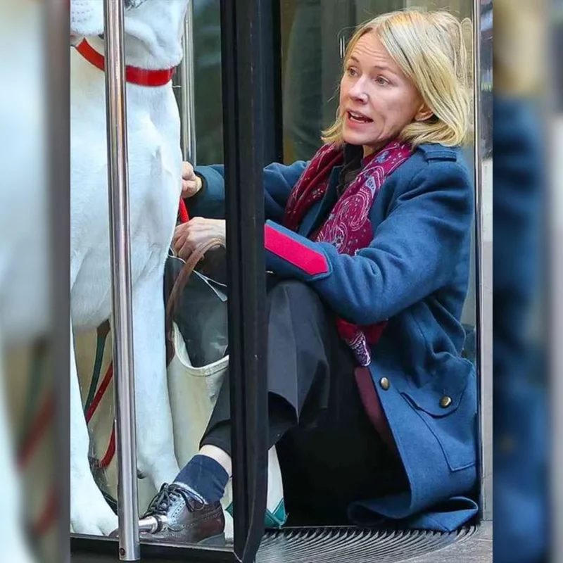 The Friend 2025 Naomi Watts Iris Blue Coat