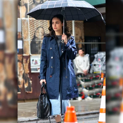 The Life List Sofia Carson Blue Coat
