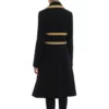 The Today Show Savannah Guthrie Gold Trim Black Coat