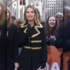 The Today Show Savannah Guthrie Gold Trim Coat
