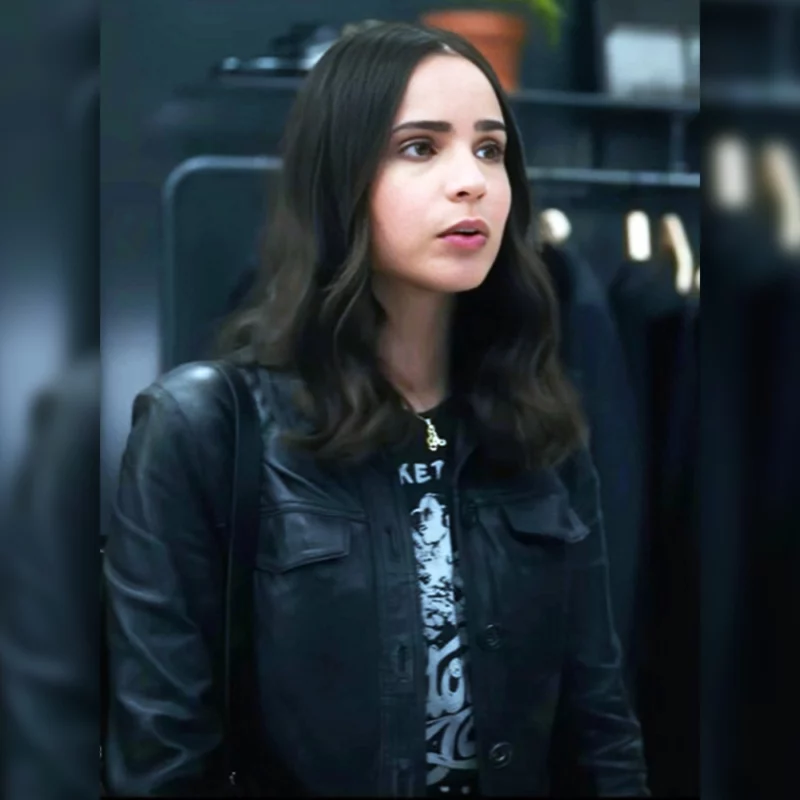 TheLife List 2025 Sofia Carson Alex Leather Jacket
