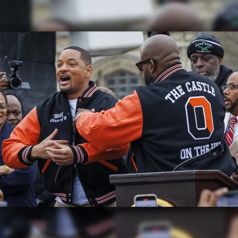 Will Smith Way Street Renamed Ceremony Varsity Jacket