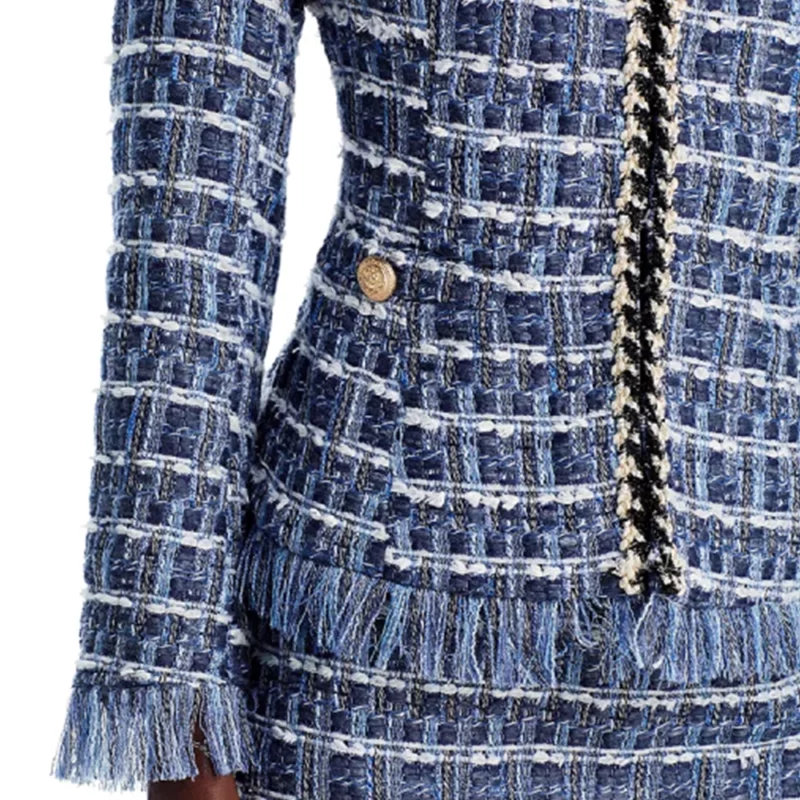 Abbott Elementary Season 4 Tatyana Ali Tatyana Ali Tweed Fringe Jacket