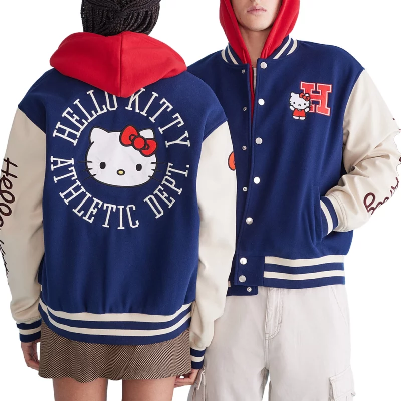 Aeropostale Hello Kitty Varsity Bomber Jacket