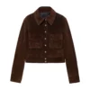After Midnight 2025 Taylor Tomlinson Brown Suede Jacket